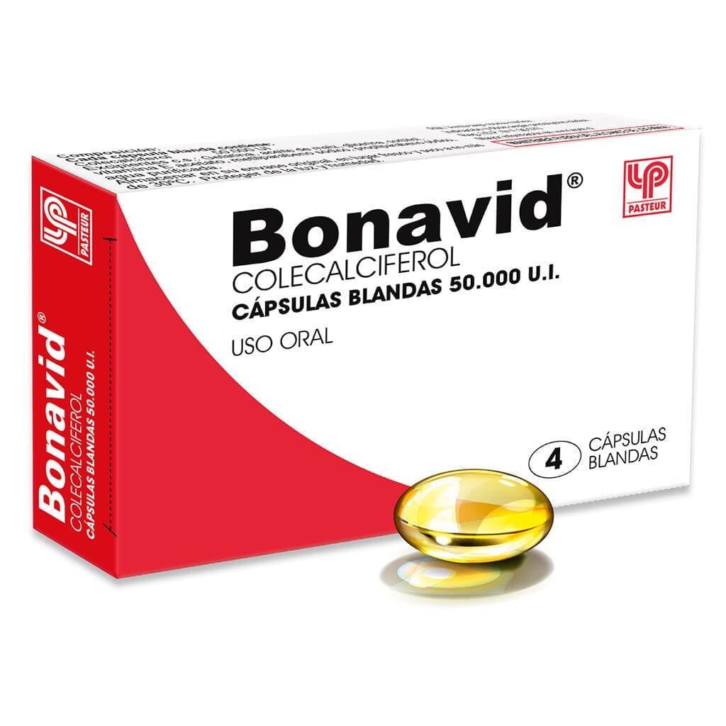 Bonavid 50.000 UI x 4 cápsulas blandas Farmex-Pluxee-Persistente